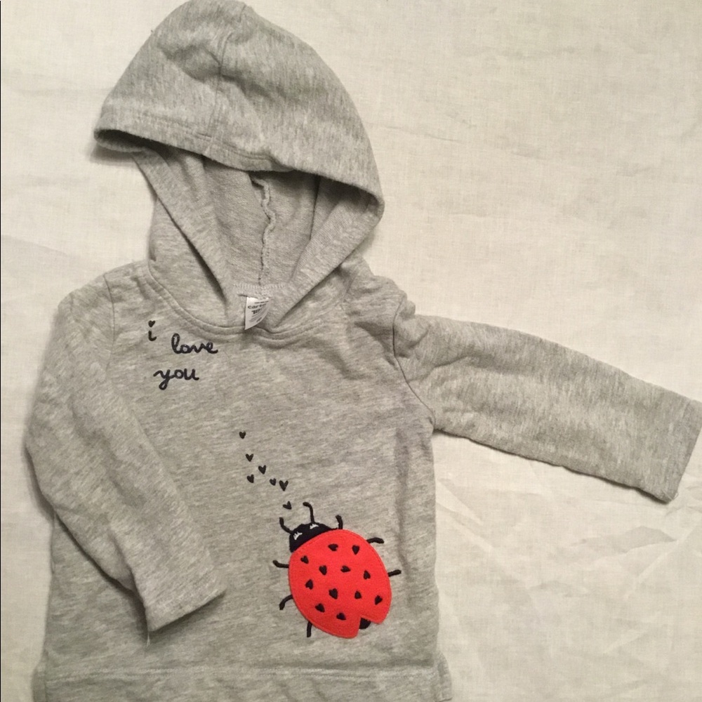 Carters Size 12 mo Lady Bug Sweatshirt